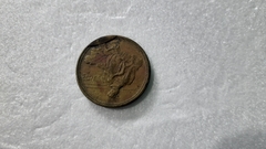 Moeda de 1 Cruzeiro de 1945 Bronze Alumínio Cunho Quebrado ou Sobra de Metal CO 01 - comprar online