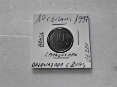 Moeda de 10 Centavos de 1997 Aço Inox com Data Marcada em 2 lugares Catalogada MJ 05 na internet