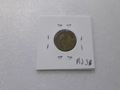 Moeda de 20 Centavos de 1946 Bronze Alumínio Getúlio Reverso Inclinado à Esquerda MJ 38 - Mandrade Numismática