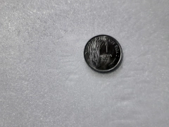 Moeda de 1 Centavo de 1977 Aço Inox FAO Flor de Cunho AI 32