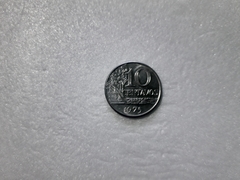Moeda de 10 Centavos de 1975 Aço Inox Linda