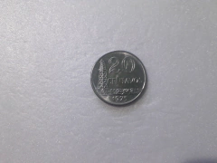 Moeda de 20 Centavos de 1975 Cupro-Níquel Linda