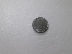 Moeda de 5 centavos de 1983 Aço Inox CAFÉ