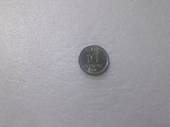 Moeda de 10 Centavos de 1986 Aço Inox Flor de Cunho