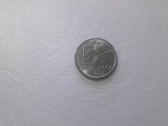Moeda de 5 Cruzeiros de 1991 Aço Inox Salineiro