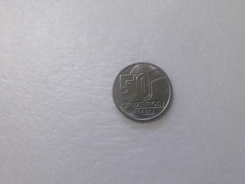 Moeda de 50 Cruzeiros de 1991 Aço Inox Bahiana