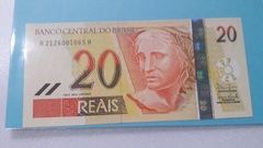 Cédula de 20 Reais de 2010 C 308 1ª Serie C 1595000142 A Chancelas de Guido Mantega e Alexandre Tombini Flor de Estampa - comprar online