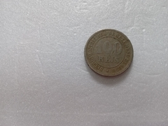 Moeda de 100 Réis de 1874 Níquel Escassa BI 05