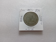 Moeda de 200 Réis de 1899 Cupro-Níquel Escassa BI 03 na internet