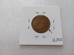 Moeda de 5 Centavos de 2001 Aço Inox Banhado de Cobre Tiradentes DUPLO Catalogada HJ 02 - loja online
