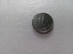 Moeda de 50 Centavos de 2002 Aço Inox Com Data Marcada ou Vazada HJ 05