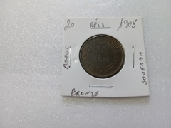 Moeda de 20 Réis de 1908 Bronze ML 02 na internet