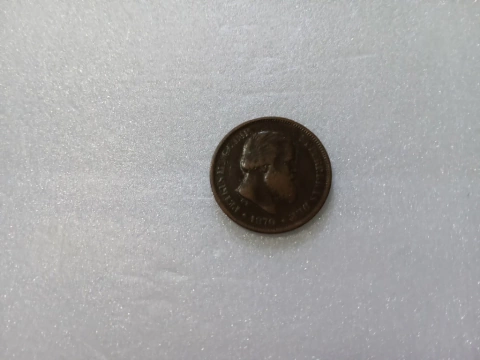 Moeda de 10 Réis de 1870 Bronze QP 04