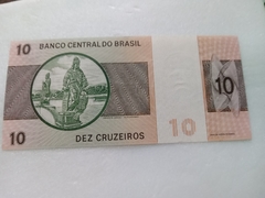Cédula de 10 Cruzeiros de 1970 C 137 Nº A 01222045536 Sob++++ - comprar online