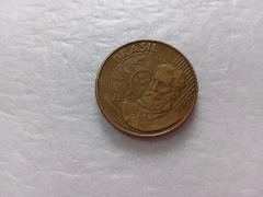 Moeda de 25 Centavos de 2002 Aço Banhado de Bronze Com a Palavra DEODORO Duplicada Catalogada UV 03 - comprar online