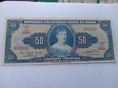 Cédula de 50 Cruzeiros de 1961 C 028 Nº 052137 MBC