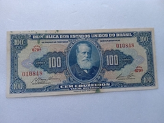 Cédula de 100 Cruzeiros de 1959 C 033 nº 010848 MBC
