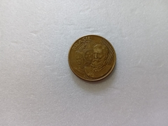 Moeda de 25 Centavos de 2002 Aço Inox Banhado de Bronze Palavra DEODORO Duplicada Catalogada SC 06 - comprar online