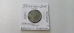 Moeda de 50 Centavos de 2005 Aço Inox Reverso Horizontal à Direita Catalogada ZÉ 04 na internet
