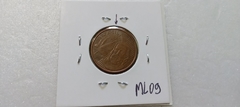 Moeda de 5 Centavos de 2009 Aço Banhado de Cobre Com a DATA MARCADA Catalogada ML 09 - Mandrade Numismática