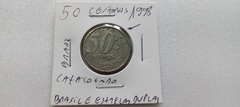 Moeda de 50 Centavos de 1998 com Brasil e Estrelas Duplicadas Catalogada ZÉ 10 na internet