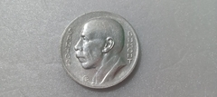 Moeda de 5000 Réis - 1936 Prata 600 com - Variante, Santos Letras Duplas SM 01
