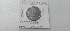 Moeda de 50 Centavos de 2013 Com Brasil Duplo Catalogada SM 02 - Mandrade Numismática
