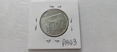 Moeda de 5000 Réis de 1936 Prata 600 Santos Dumont com a Palavra SANTOS Dupla Catalogada PA 03 - Mandrade Numismática