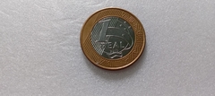 Moeda de 1 Real de 2013 Com BRASIL DUPLO Catalogada MJ 07