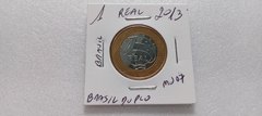 Moeda de 1 Real de 2013 Com BRASIL DUPLO Catalogada MJ 07 na internet