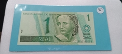 Cédula de 1 Real de 2002 C 252 Serie C 1653038055 B Chancelas de Pedro S. Malan e Arminio Fraga FLOR DE ESTAMPA