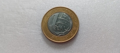 Moeda de 1 Real de 2013 com a palavra REAL DUPLO Catalogada ML 02