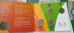 16 Moedas das olimpíadas em 4 encartes originais do Banco Central na internet