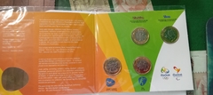 16 Moedas das olimpíadas em 4 encartes originais do Banco Central - loja online