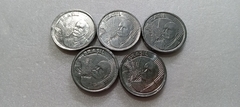 Moedas de 50 Centavos de 2013 Aço Inox ( Lote de 5 Moedas ) Batidas Fora do Disco GF 07 - comprar online