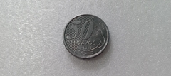 Moeda de 50 Centavos de 2013 Aço Inox Com a Palavra RIO BRANCO Dupla CATALOGADA RR 04