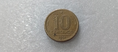 Moeda de 10 Centavos de 1951 Bronze Alumínio com a DATA DUPLA RR 06