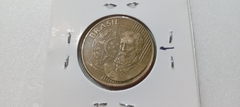 Moeda de 25 Centavos de 2002 Aço Banhado de Bronze Com a Palavra DEODORO Duplicada Catalogada CH 02 - Mandrade Numismática