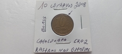 Moeda de 10 Centavos de 2008 Aço Banhado de Bronze Rastro nas Estrelas Catalogada CR 02 na internet