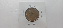 Moeda de 25 Centavos de 2013 Aço Banhado de Bronze Reverso Horizontal à Esquerda Catalogada CR 04 - Mandrade Numismática