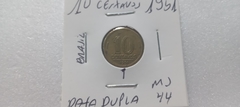 Moeda de 10 Centavos de 1951 Bronze Alumínio com DATA DUPLA MJ 44 na internet