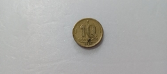 Moeda de 10 Centavos de 1950 Bronze Alumínio com Reverso Invertido Não Catalogada MG 67