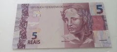 Cédula de 5 Reais de 2014 C 340 B E 003190215 Chancelas de Guido Mantega e Alexandre / Tombini Flor de Estampa - comprar online