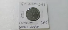Moeda de 50 de Centavos de 2013 Aço Inox Brasil Duplo Catalogada DJ 04 na internet