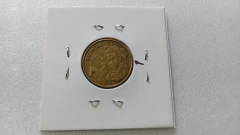 Moeda de 10 Centavos de 2000 Aço Banhado de Bronze ( Pedro I DUPLO ) Catalogada ZZ 03 - Mandrade Numismática