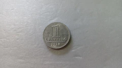 Moeda de 1 Cruzeiro de 1958 Alumínio Flor de Cunho SM 17