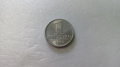 Moeda de 1 Cruzeiro de 1960 Alumínio Flor de Cunho SM 18