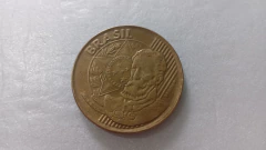 Moeda de 25 Centavos de 2013 Aço Banhado de Bronze Centavos Duplo Catalogada JU 10 - comprar online