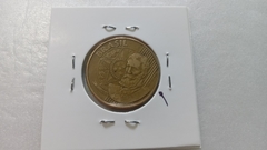 Moeda de 25 Centavos de 2002 Aço Banhado de Bronze Reverso Nome DEODORO DUPLO Catalogada JU 08 - Mandrade Numismática