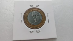 Moeda de 1 Real de 2011 Anel Aço Inox Banhado de Bronze e Núcleo Aço Inox REAL DUPLO Catalogada JU 14 - Mandrade Numismática